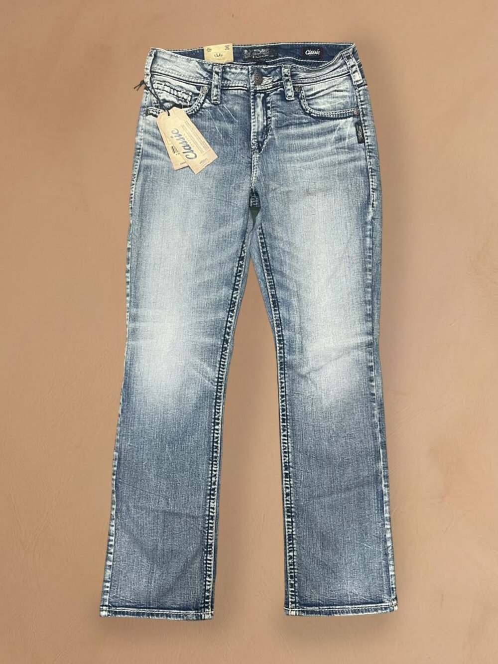 NWT Western-Inspired High-Rise Baby Bootcut Jeans